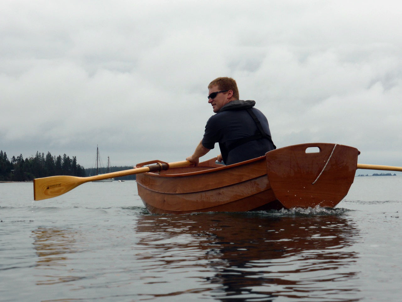 Launch of CLC's first Eastport Ultralight Dinghy
