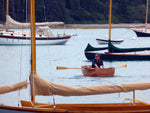 CLC's first Eastport Ultralight Dinghy negotiating a local mooring field Thumbnail