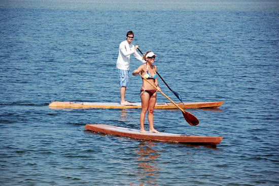 Chesapeake Light Craft sells Kaholo paddleboards in two lenghts: 12'6" and 14'.