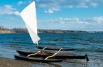 On the beach, just let the sheet of the  CLC SailRig all the way out so the sail is loose, and you can leave your kayak for shore exploration. Thumbnail