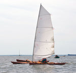 The sail for the  CLC SailRig has four long battens to improve sail shape. Thumbnail
