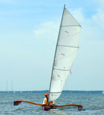 The two amas of the  CLC SailRig have very narrow beams so they slice through the water. Thumbnail