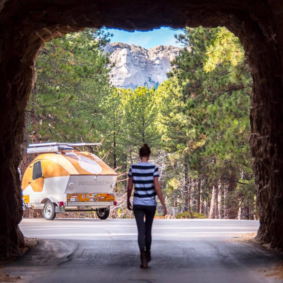 Waterlust brought their CLC Teardrop Camper to Mount Rushmore.