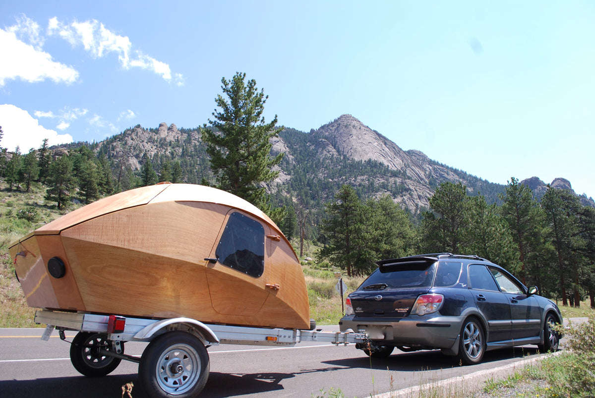 Karen Edge photographed her CLC Teardrop Camper in Rocky Mountain National Park in Colorado. 