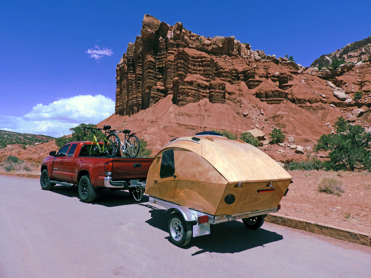 Kevin L. and a friend explored the American West with their CLC Teardrop Camper and a pair of bicycles.