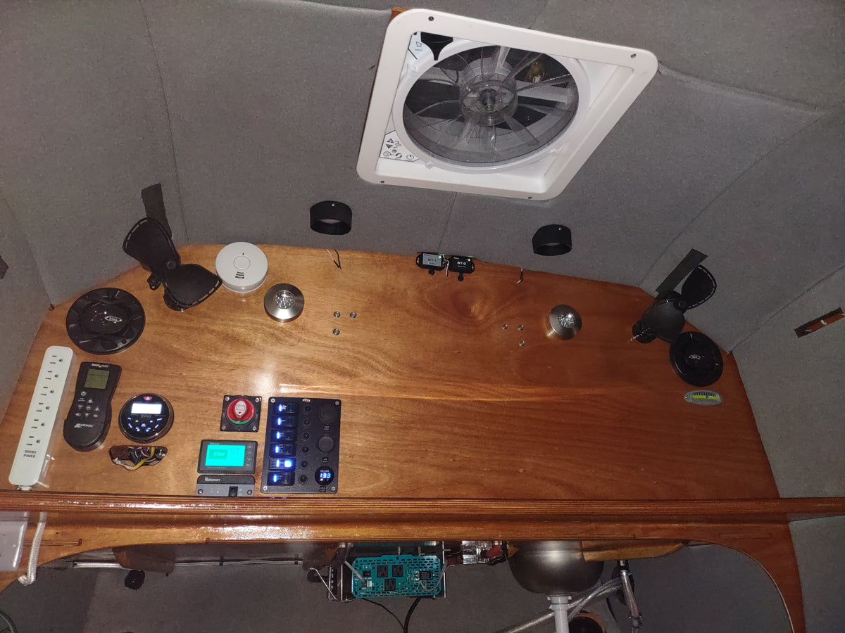 Interior of CLC Teardrop Camper photographed by Russ M. 