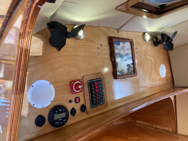 Interior of CLC Teardrop Camper built by Daniel R. 