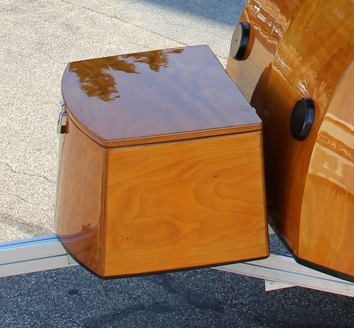 The CLC Teardrop Camper Storage Box will hold a 48-quart cooler