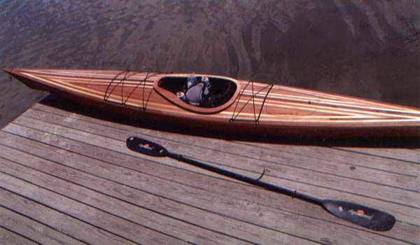 A Chesapeake 16 Hybrid (strip-planked deck) built by David L.
