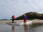 Roger W sent this image of a couple preparing to set off in their Chesapeake 16 wooden kayaks  Thumbnail