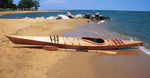 A Chesapeake 16 wooden kayak beached at Sandy Point State Park on the Chesapeake Bay Thumbnail