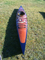 The decorated deck of a Chesapeake 16 wooden kayak built by Michal C. in Poland Thumbnail
