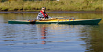 Dan W. of Portland, OR, paddling his Chesapeake 16 wooden kayak, Hummingbird Thumbnail