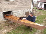 Does it fit out the window?  Malcolm B. freeing his Chesapeake 17LT wooden kayak from its basement building site Thumbnail