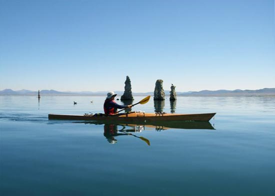 Paddling a Chesapeake 17LT built by Kyle H.