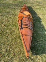 A fully rigged Chesapeake 17 wooden kayak built by Graham C. Thumbnail