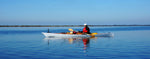 Paddling a Chesapeake 17 wooden kayak built by Tony S. on flat water in Geelong, Victoria, Australia Thumbnail