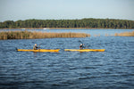 Paddling a Chesapeake 17 wooden kayak (left) with a Chesapeake 16LT  Thumbnail