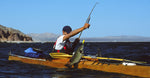 Some fish! Hooking a big one from a Chesapeake 18 wooden kayak Thumbnail