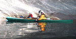 A green Chesapeake 18 wooden kayak built by Scott C. on Lake Powell Thumbnail