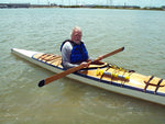 Terry M. in his Chesapeake 18 wooden kayak Thumbnail