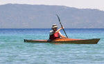 Paddling a Chesapeake 18 wooden kayak built by Mike J Thumbnail