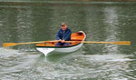 Larry D rowing his Chester Yawl, SWEET PEA Thumbnail