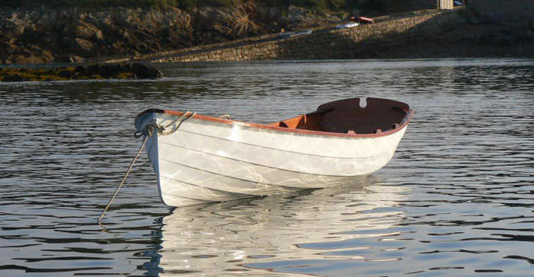 Chester Yawl built by Emmanuel C is at anchor.