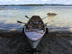 Chester Yawl built by David E. on a dolly ashore in Wolfeboro, New Hampshire. Thumbnail