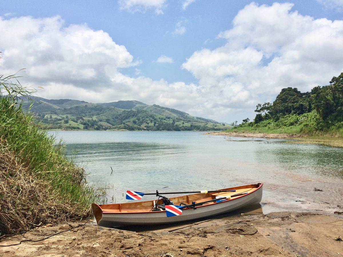 Chester Yawl awaiting launch in Costa Rica.