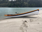 Chester Yawl  pulled up on a beach in the Nestucca Bay NWR in Cloverdale, Oregon. Thumbnail