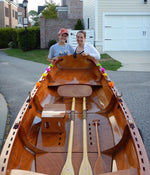 Robert B. built this Chester Yawl proudly presented by his wife and daughter. Thumbnail