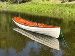 Reflections of a Chester Yawl tied up on the Grand River in Michigan Thumbnail