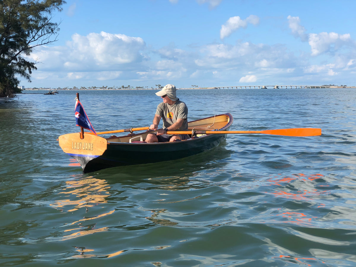 The Chester Yawl LADY JANE was built by Ed Ulmer.