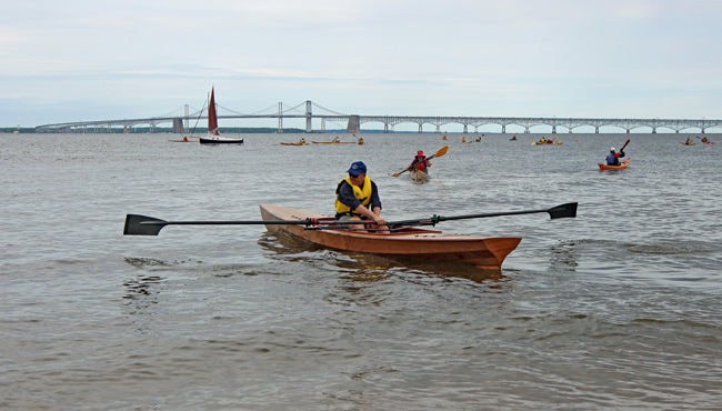 Expedition Wherry in use at a recent Okoumefest.