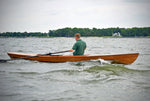 John H. rowing the Expedition Wherry in a choppy sea. Thumbnail