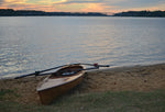 An Expedition Wherry beached on the Severn River at sunset. Thumbnail