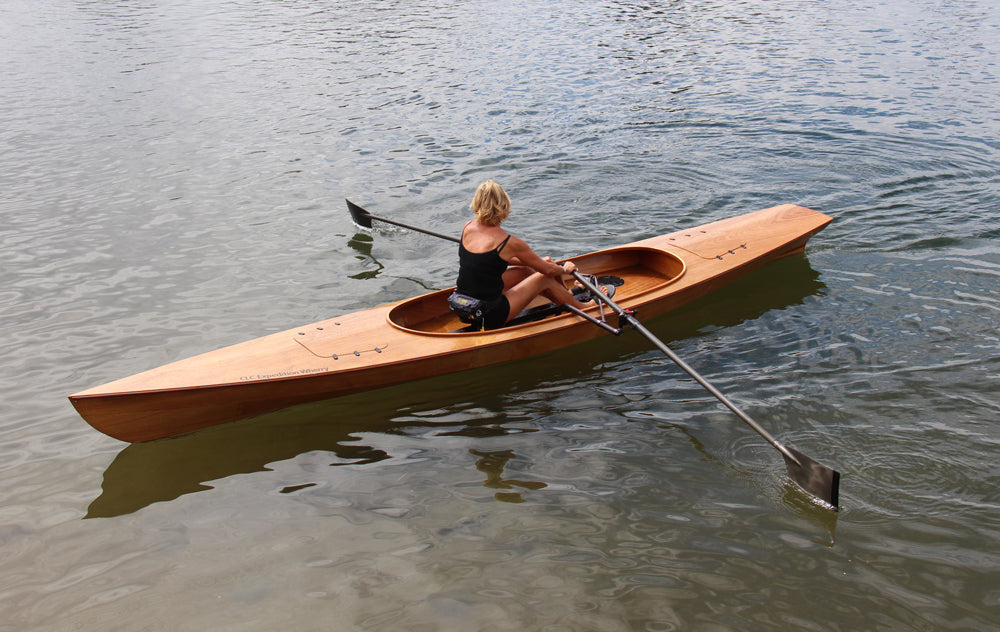 A peaceful row in an Expedition Wherry near Sacramento, California.