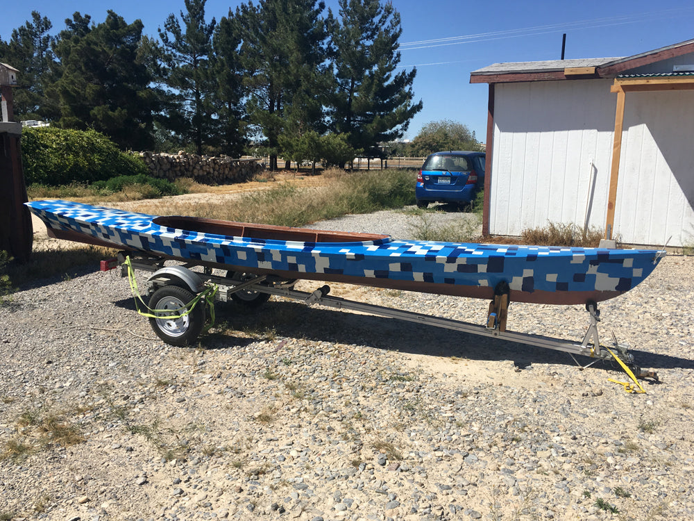 Lamar S. of Blaine, Washington, created this "pixelated" Expedition Wherry.