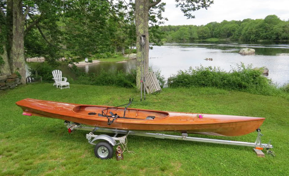 Judy Parsons built this Expedition Wherry, seen here in Liverpool, Nova Scotia.