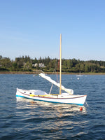 A fairing cruiser moored at WoodenBoat school in Maine. Thumbnail