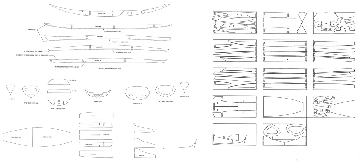 Plywood layout for the Faering Cruiser