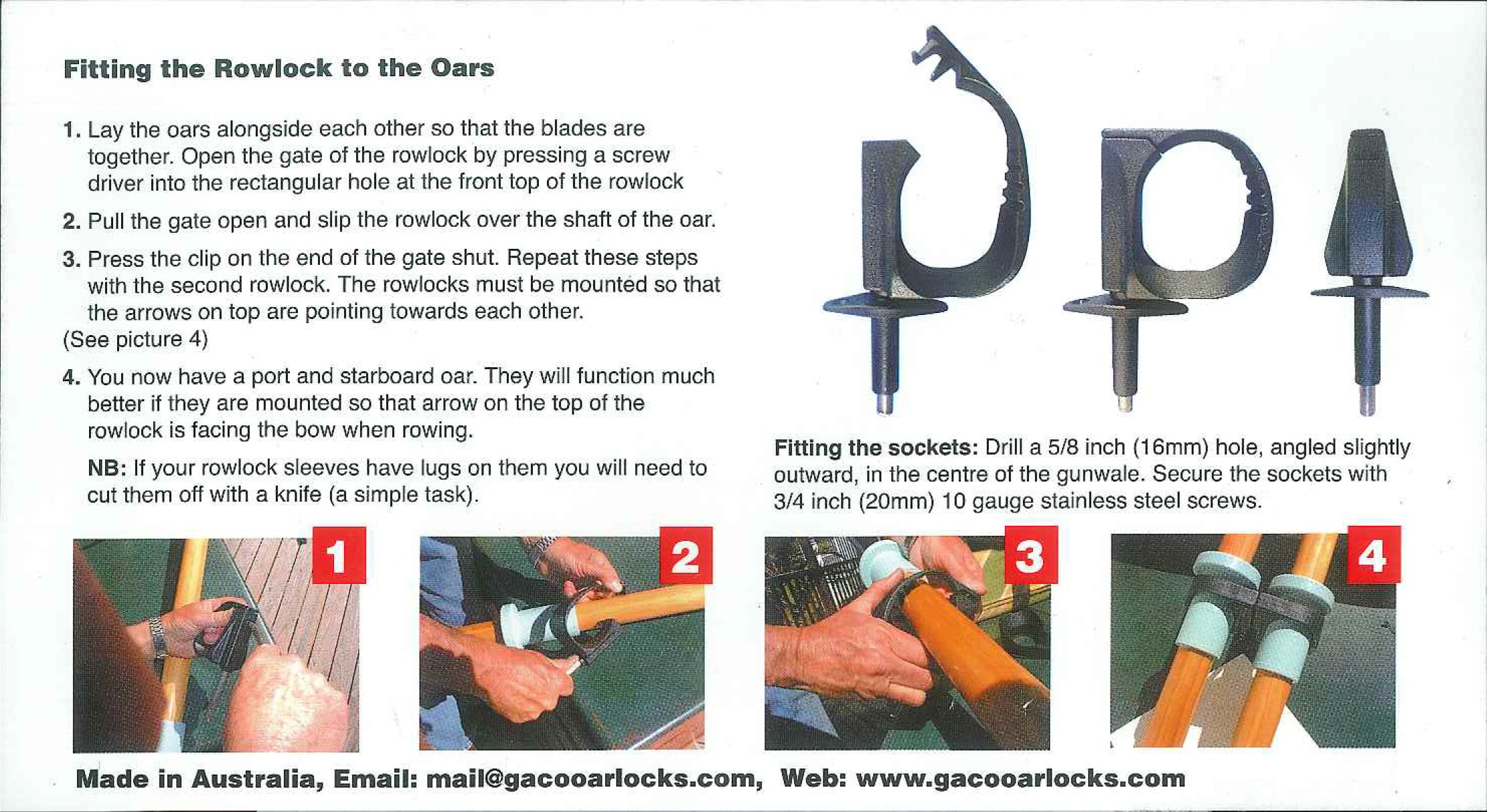 Gaco Oarlocks