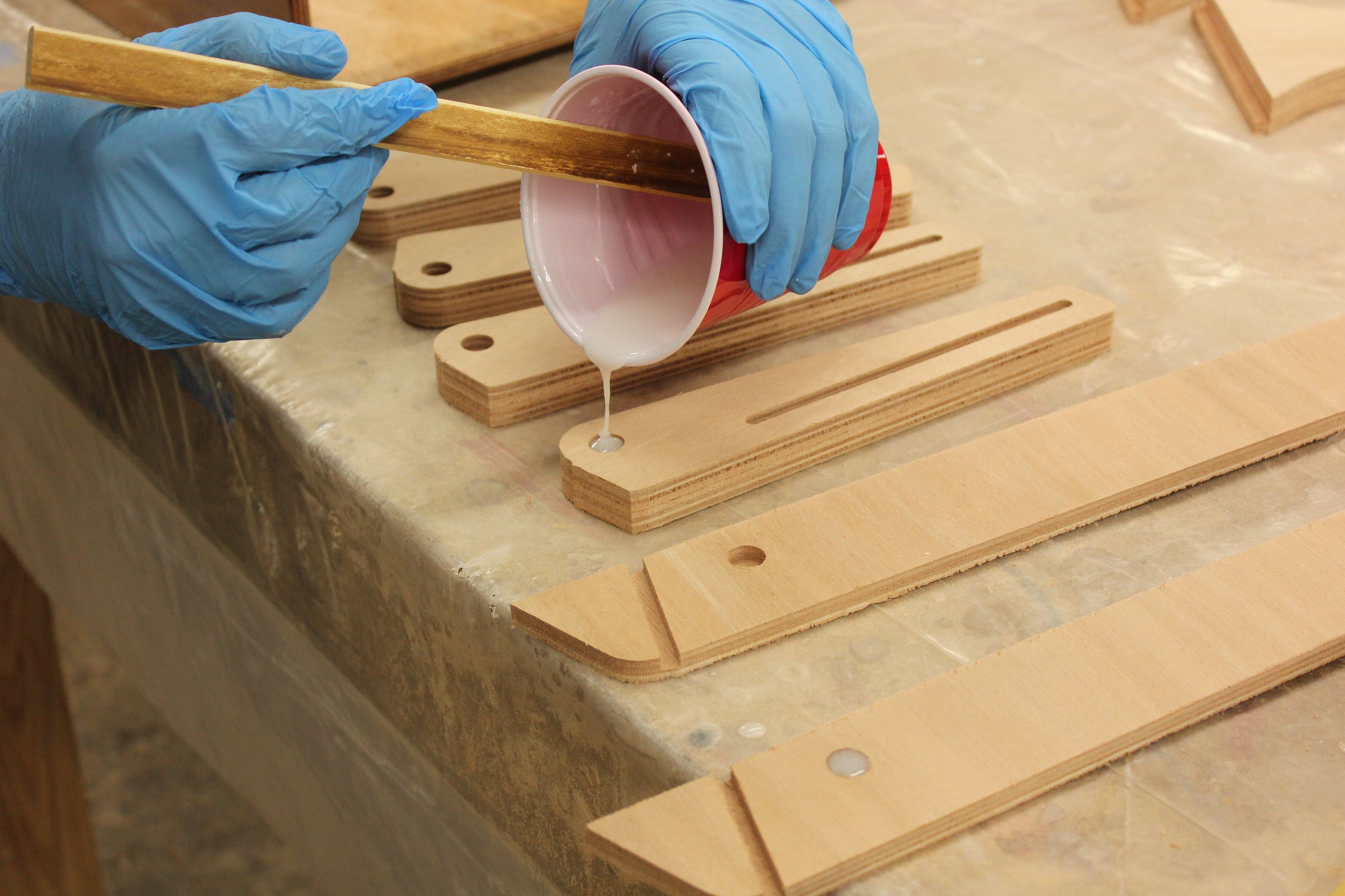 Folding Step Stool Kit (with epoxy)