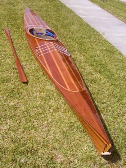 Michael M.'s custom stripped Great Auk 17 sea kayak