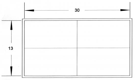 If you are building the Guillemot Double Kayak indoors, make sure you have a window or door of this much room to get it outside when the hull is complete (measurements in inches).