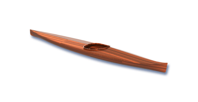 Perspective Rendering of a High Capacity Great Auk sea kayak