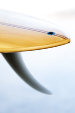 Grain's Root Surfboard closeup of pintail Thumbnail