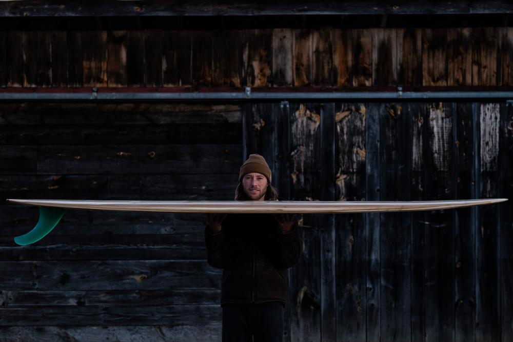 Profile of Grain's Waterlog Surfboard