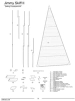 Jimmy skiff Sail Kit contents drawing Thumbnail